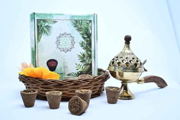 Brass Incense Holder With Wooden Handle - Image 5